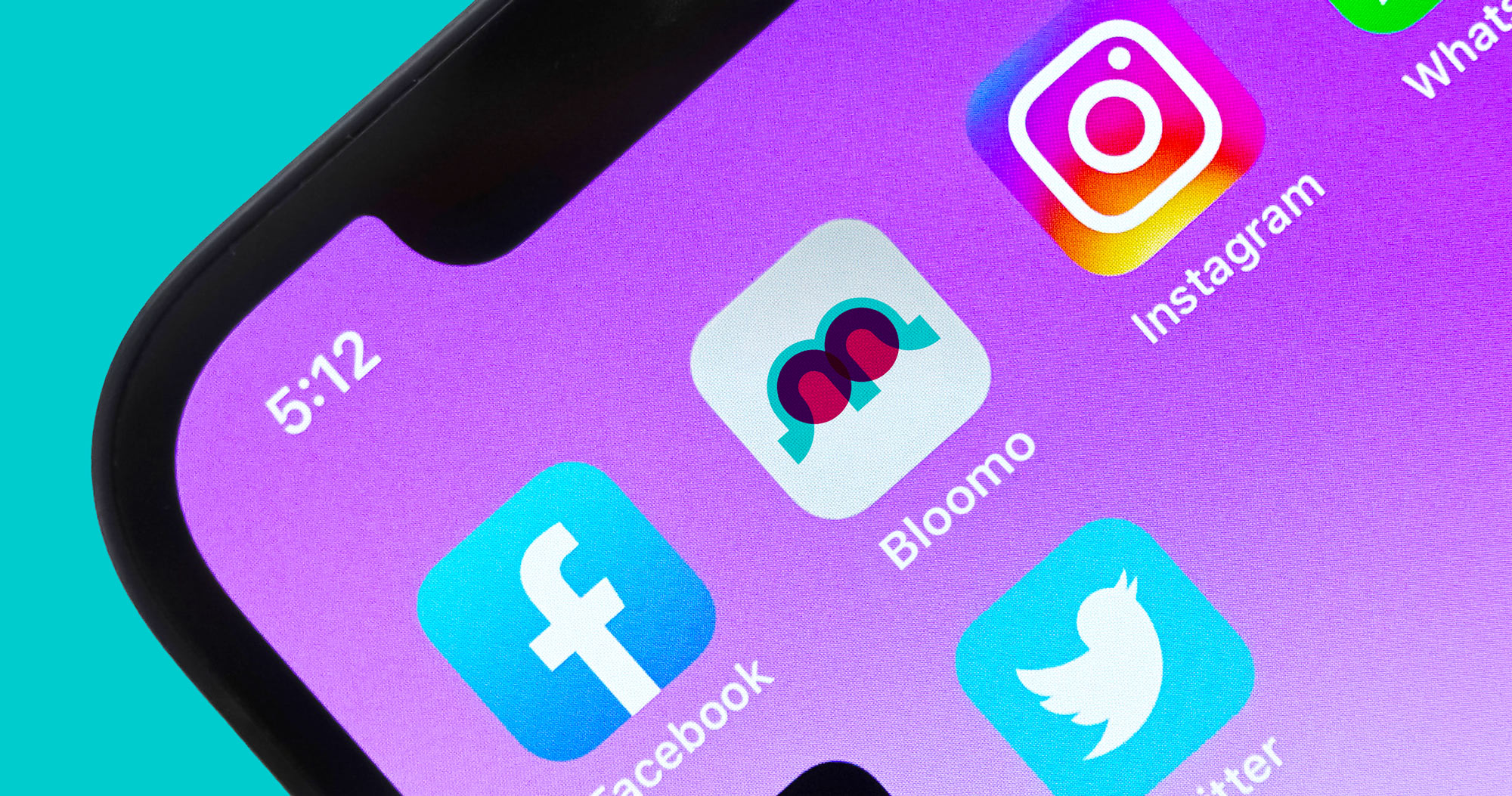 icona bloomo su smartphone