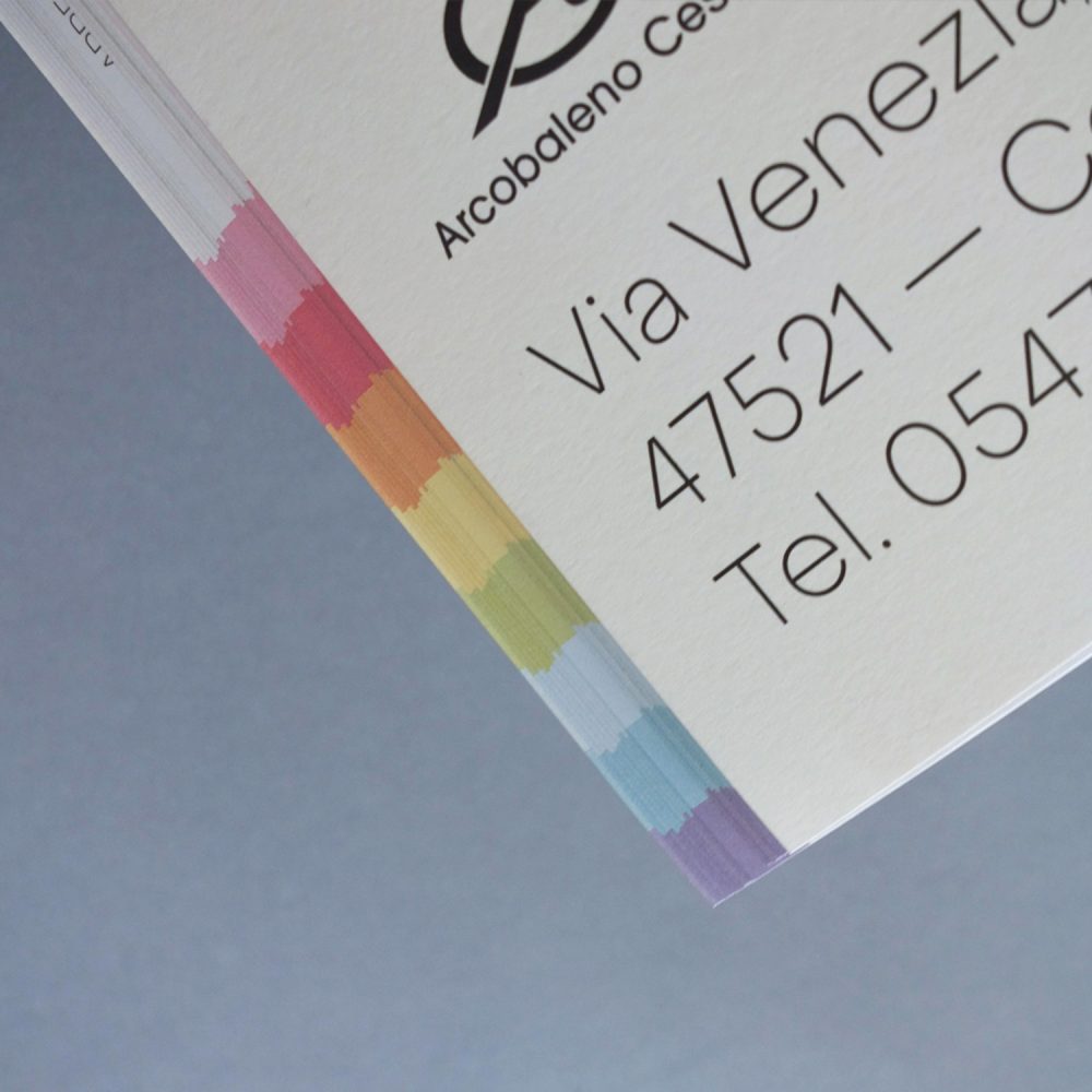 sequenza colori arcobaleno brochure arcobaleno cesena