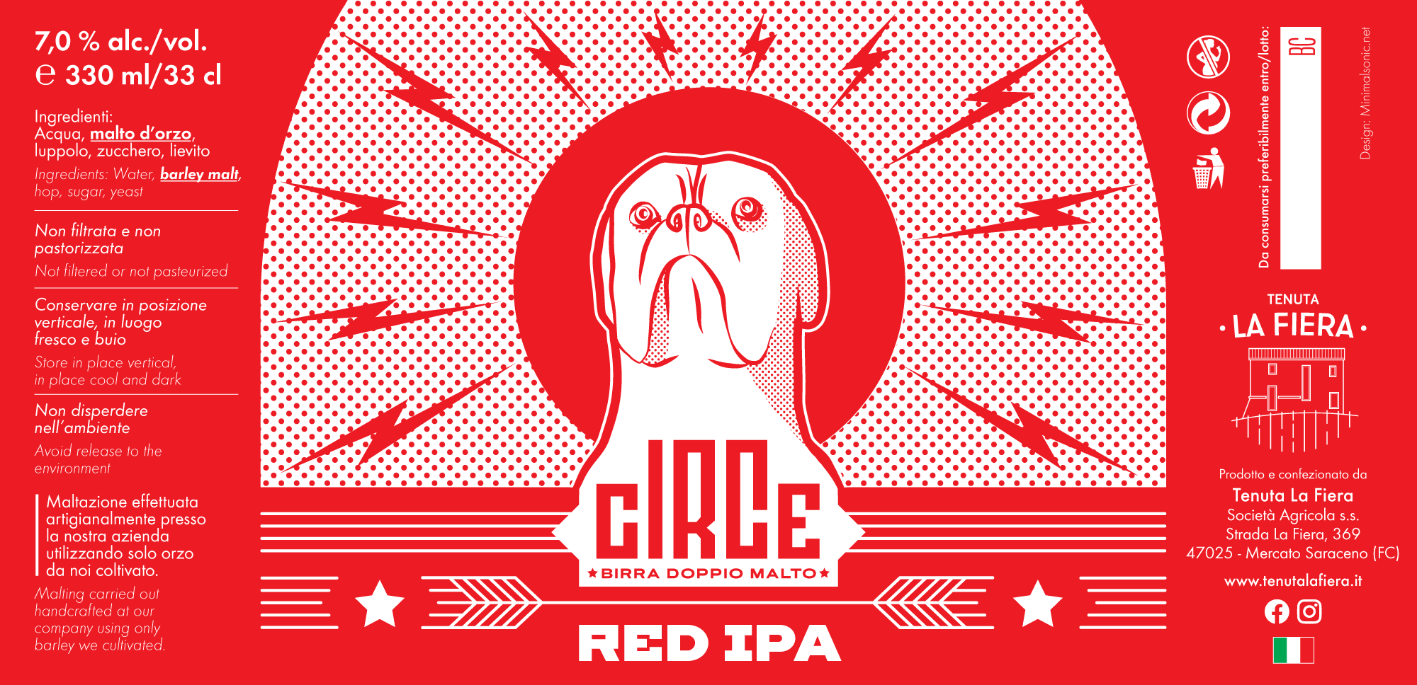 etichetta birra circe tenuta la fiera