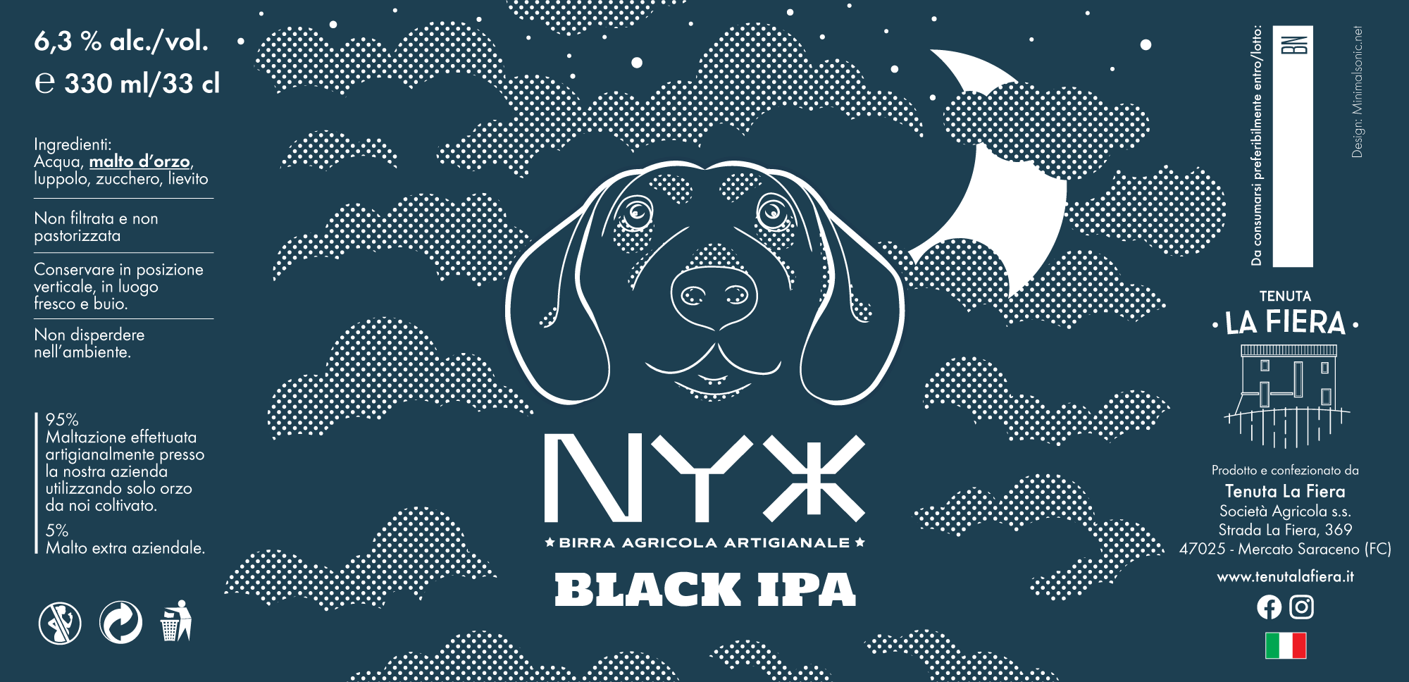 etichetta birra nixa tenuta la fiera
