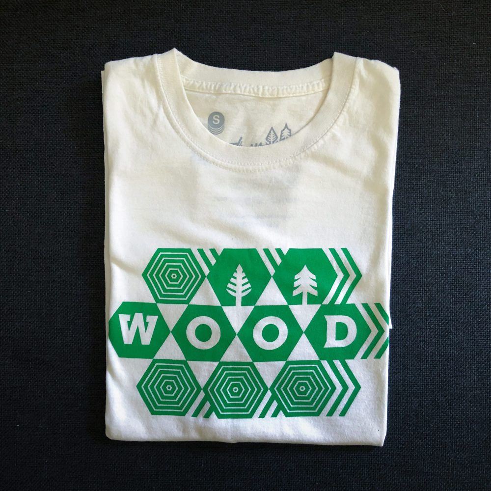 maglietta grafica esagoni wood clothing