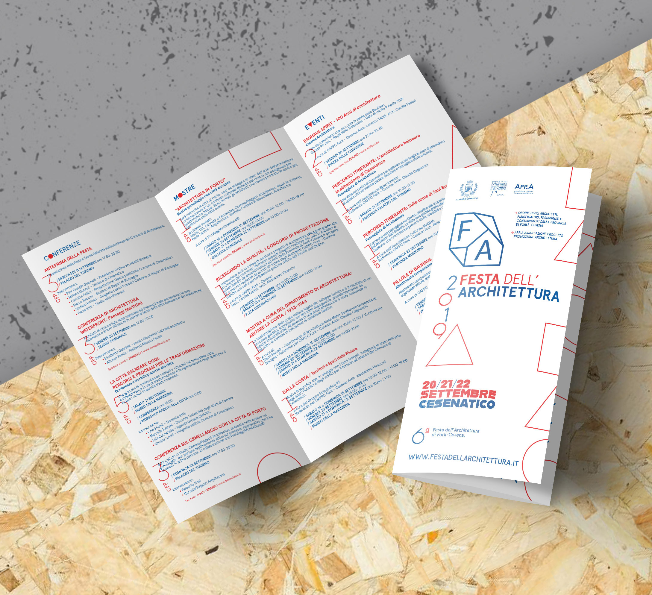 pieghevole festa dell'architettura 2019