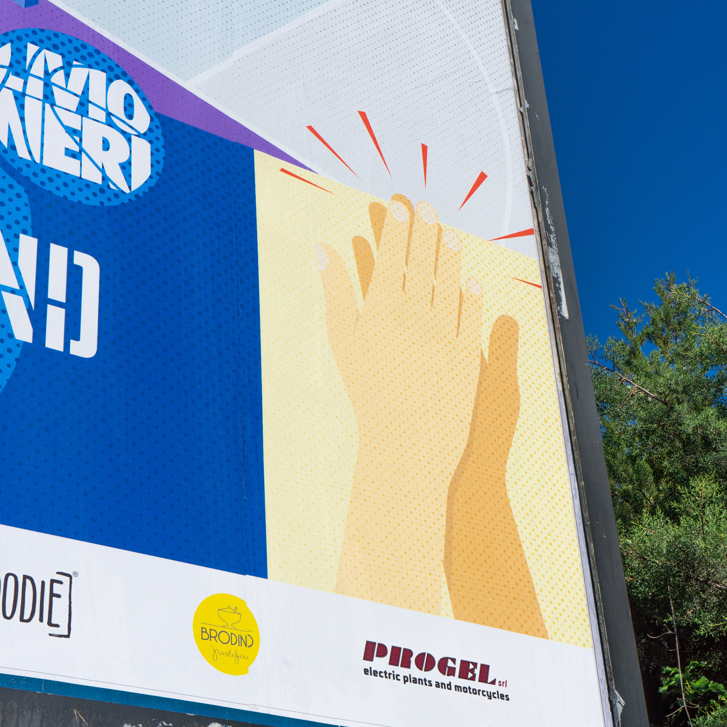 fotografia particolare manifesto amicizia livio neri play ground